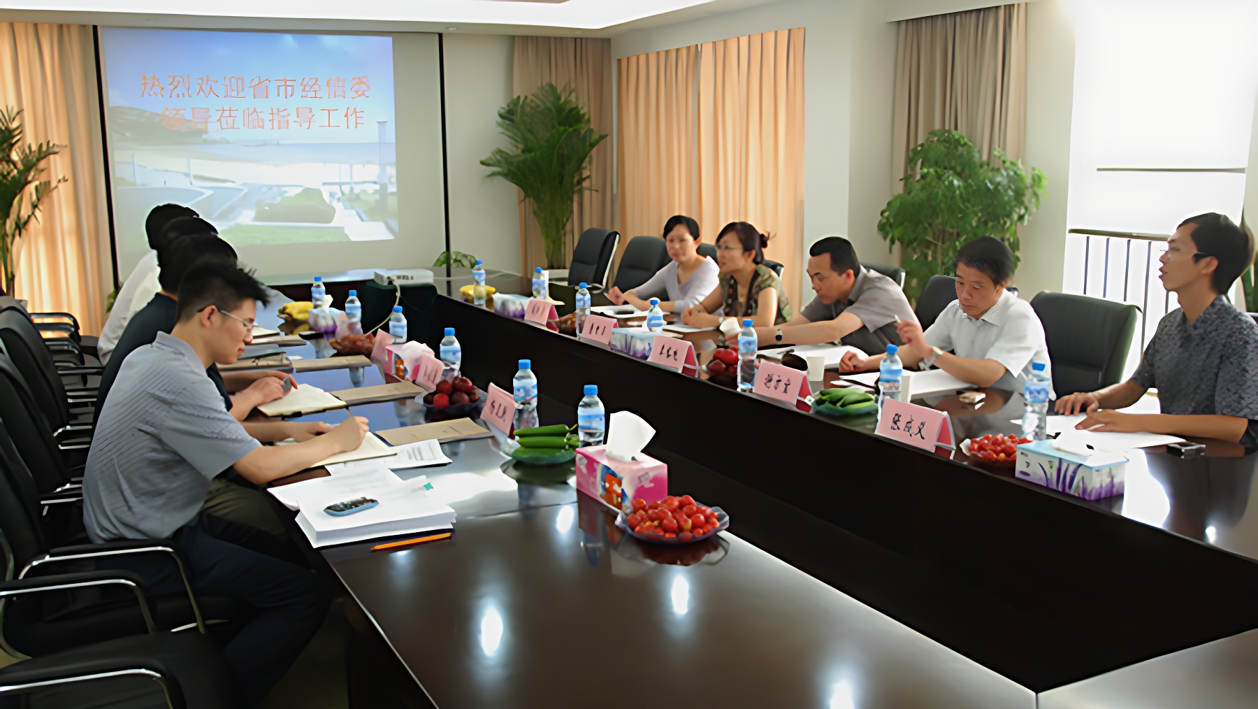 省經(jīng)信委領(lǐng)導(dǎo)、專家對(duì)公司企業(yè)技術(shù)中心進(jìn)行現(xiàn)場考察